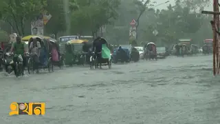 সকাল থেকে রাজধানীতে মুষলধারে বৃষ্টি, জলাবদ্ধতা-দুর্ভোগ